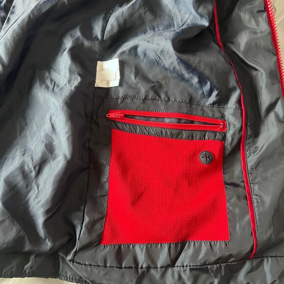 ✨Tommy Hilfiger Quilted Jacket Women Medium Navy Blue Red Trim Lightweight Coat - Picture 9 of 9